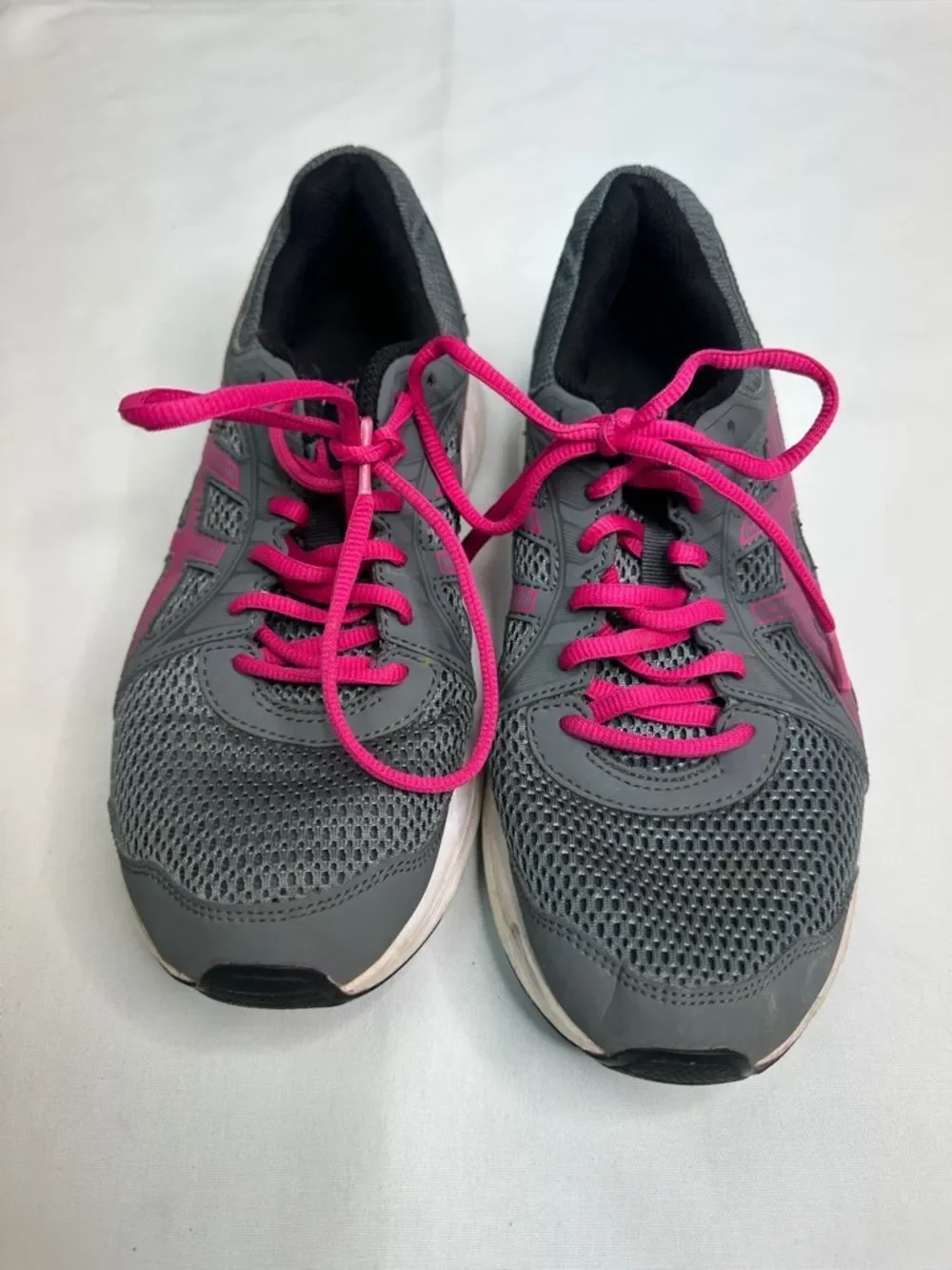 ASICS Gray and Pink Women's Running Shoes